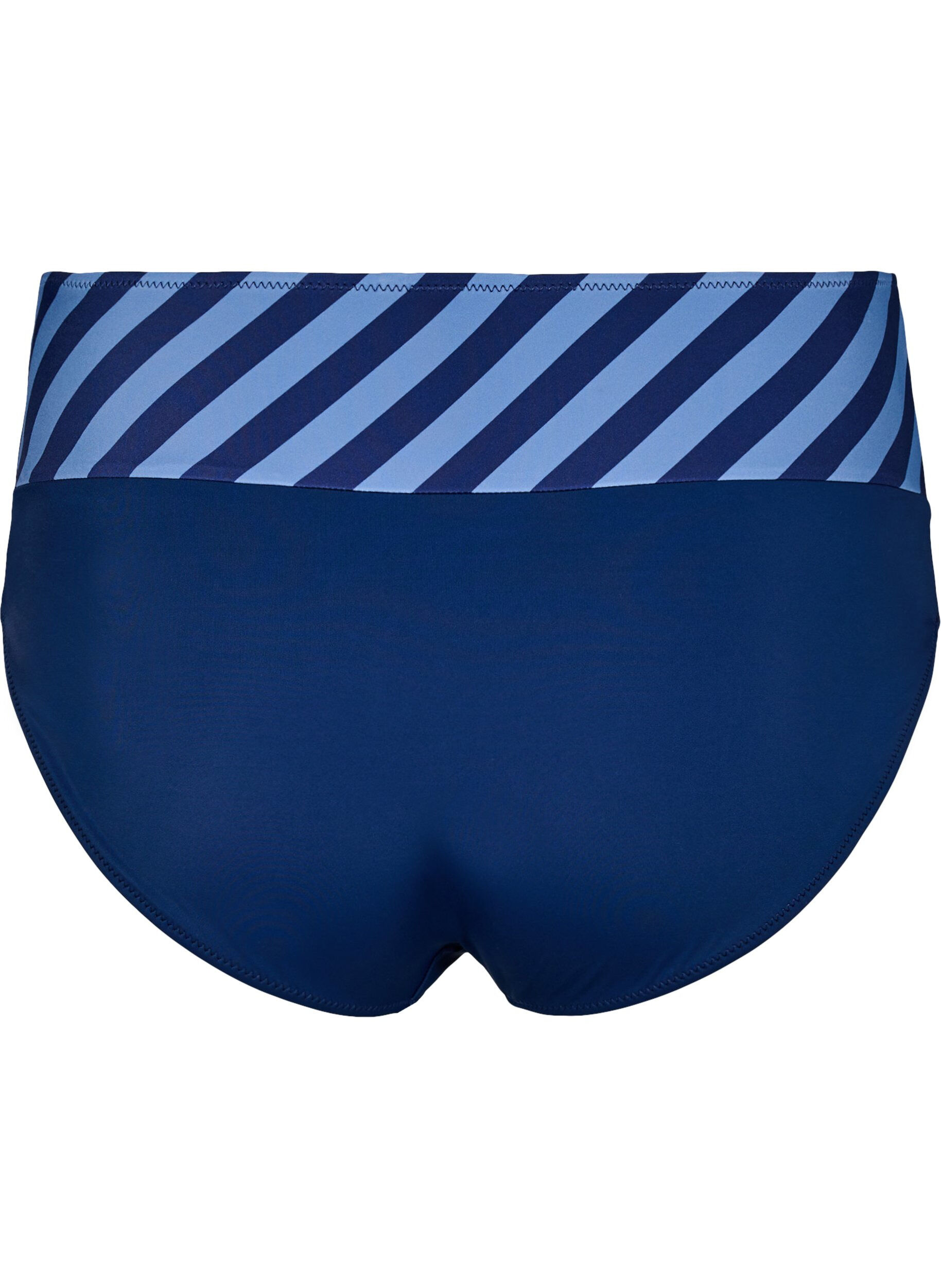 ZizziBikini-Slip mit Wickeldetail, Blau, Packshot image number 1