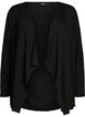 Offener Cardigan aus strukturiertem Jersey, Schwarz, Packshot image number 0