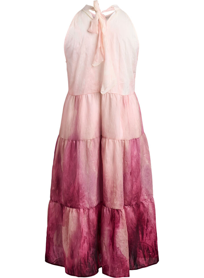 Midi-Neckholderkleid, Rot, Packshot image number 1