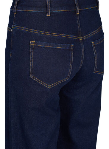 Cropped Jeans mit breitem Bein, Unwashed, Packshot image number 3
