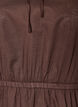Baumwollbluse mit Bindeband und elastischer Taille, Braun, Packshot image number 2