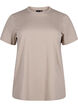 Basic-T-Shirt aus Baumwolle mit Rundhalsausschnitt, Beige, Packshot image number 0