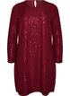 Kurzes Paillettenkleid in A-Linie, Rot, Packshot image number 0