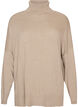 Rollkragenpullover mit lockerer Passform, Beige, Packshot image number 0