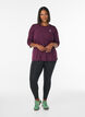 Trainingsshirt mit 3/4-&Auml;rmeln, Lila, Model image number 1