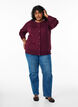 Strickjacke mit Rundhalsausschnitt und Kn&ouml;pfen, Rot, Model image number 1