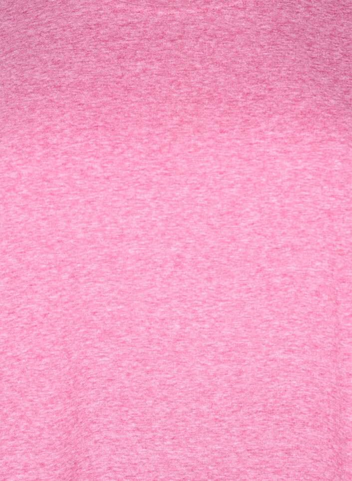 Melange T-Shirt mit kurzen Ärmeln, Rot, Packshot image number 2