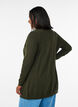 Lange Strickjacke aus einer Viskosemischung, Gr&uuml;n, Model image number 2