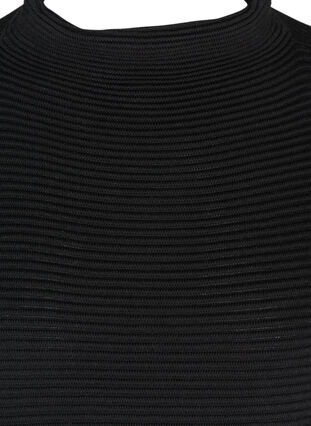 Strickkleid mit kurzen Ärmeln, Black, Packshot image number 2