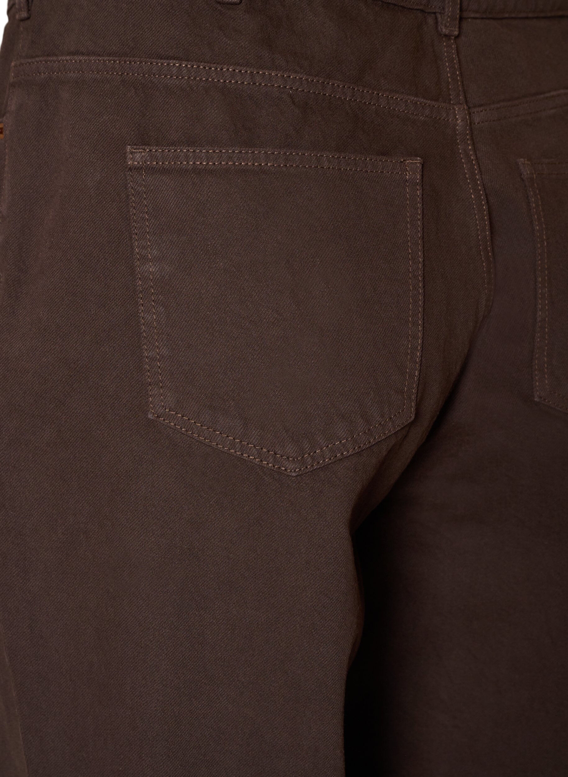 ZizziFarbige Jeans Kiana mit gerader Passform, Braun, Packshot image number 3