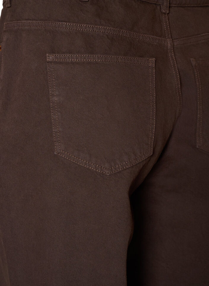 Farbige Jeans Kiana mit gerader Passform, Braun, Packshot image number 3