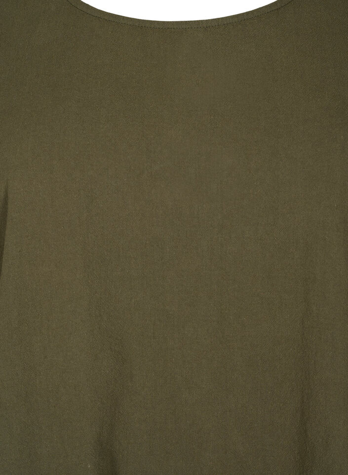 FLASH - Kurzärmelige Tunika aus Baumwolle, Forest Night, Packshot image number 2