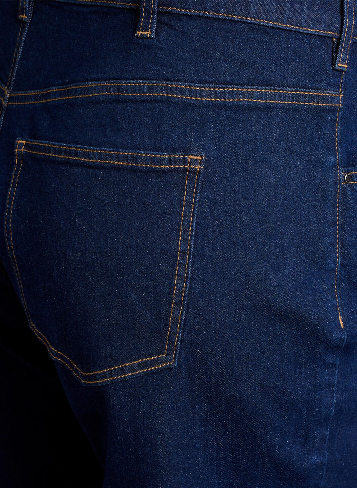 Gek&uuml;rzte Vera Jeans mit geradem Bein, Blau, Packshot image number 3