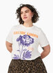 T-shirt aus Baumwolle mit Print, Wei&szlig;, Model image number 0