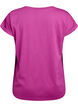 Kurz&auml;rmliges T-Shirt aus einer Baumwollmischung, Lila, Packshot image number 1