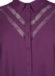 Langes Shirt mit Spitzendetails, Deep Purple, Packshot image number 2