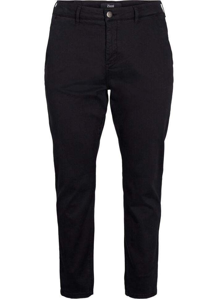 Chinos aus Baumwolle, Black, Packshot image number 0