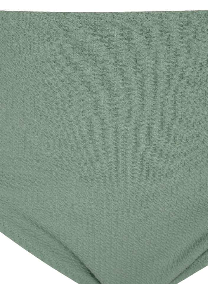 Bikinihose mit Kreppstruktur, Grün, Packshot image number 2