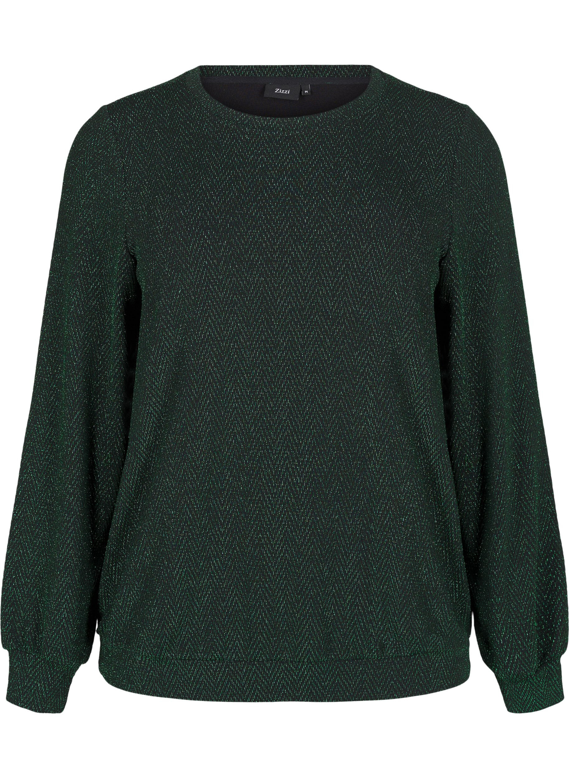 ZizziBluse mit Schimmermuster, Scarab ZigZagShimmer, Packshot image number 0