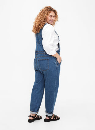 Jeans-Latzhosen, Blue Denim, Model image number 1