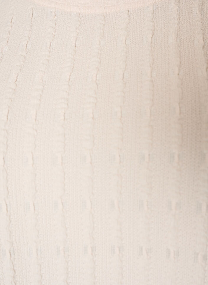 Strukturierte Bluse mit R&uuml;schensaum, Vanille, Packshot image number 2