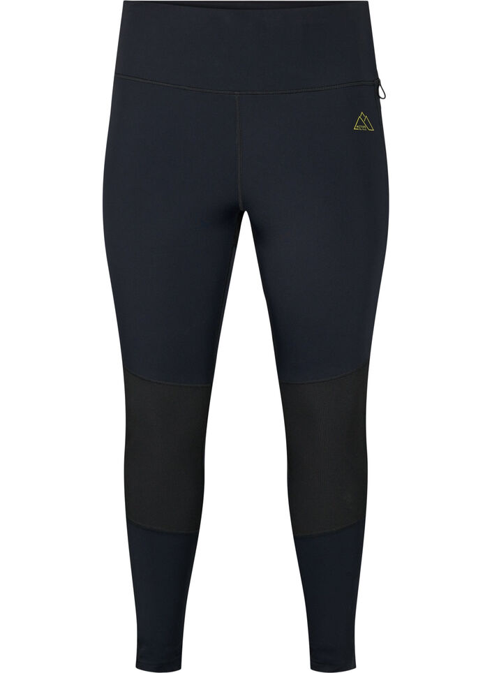 Dehnbare und strapazierfähige Sport-Leggings mit Taschen, Black, Packshot image number 0