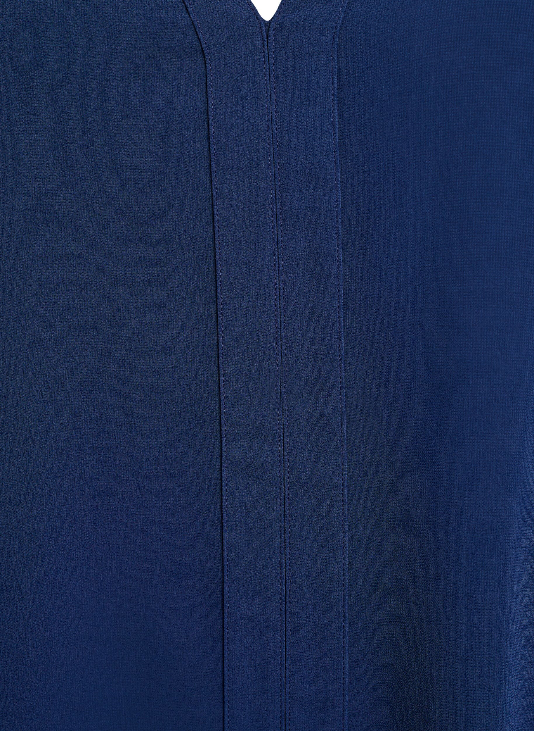 ZizziBluse mit transparenten &Auml;rmeln und Smok, Blau, Packshot image number 2