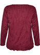 Bluse aus Jersey mit welliger Struktur, Rot, Packshot image number 1