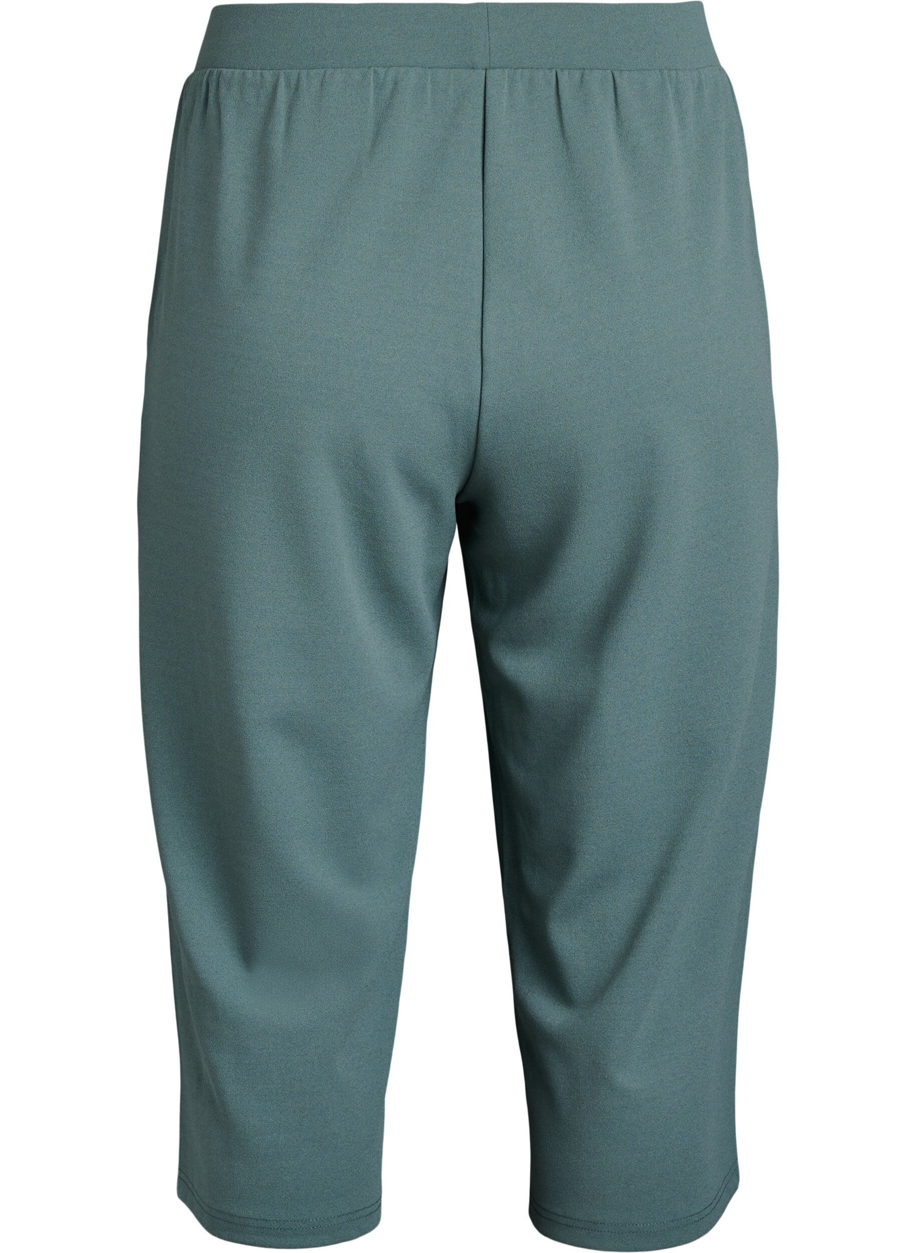 ZizziFLASH - Hochtaillierte Knickerbocker mit lockerem Schnitt, Gr&uuml;n, Packshot image number 1