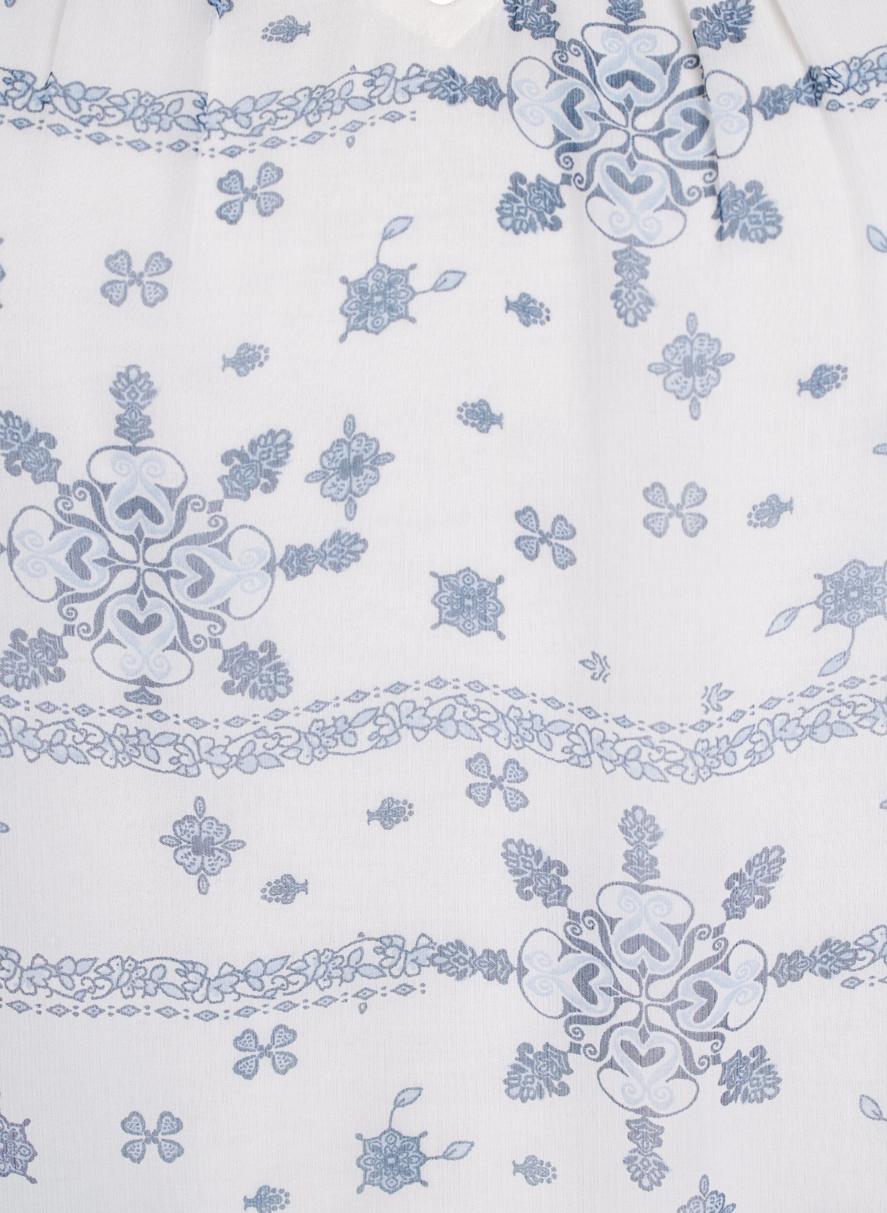 ZizziGemusterte Bluse mit R&uuml;schendetail und kurzen &Auml;rmeln, Wei&szlig;, Packshot image number 2