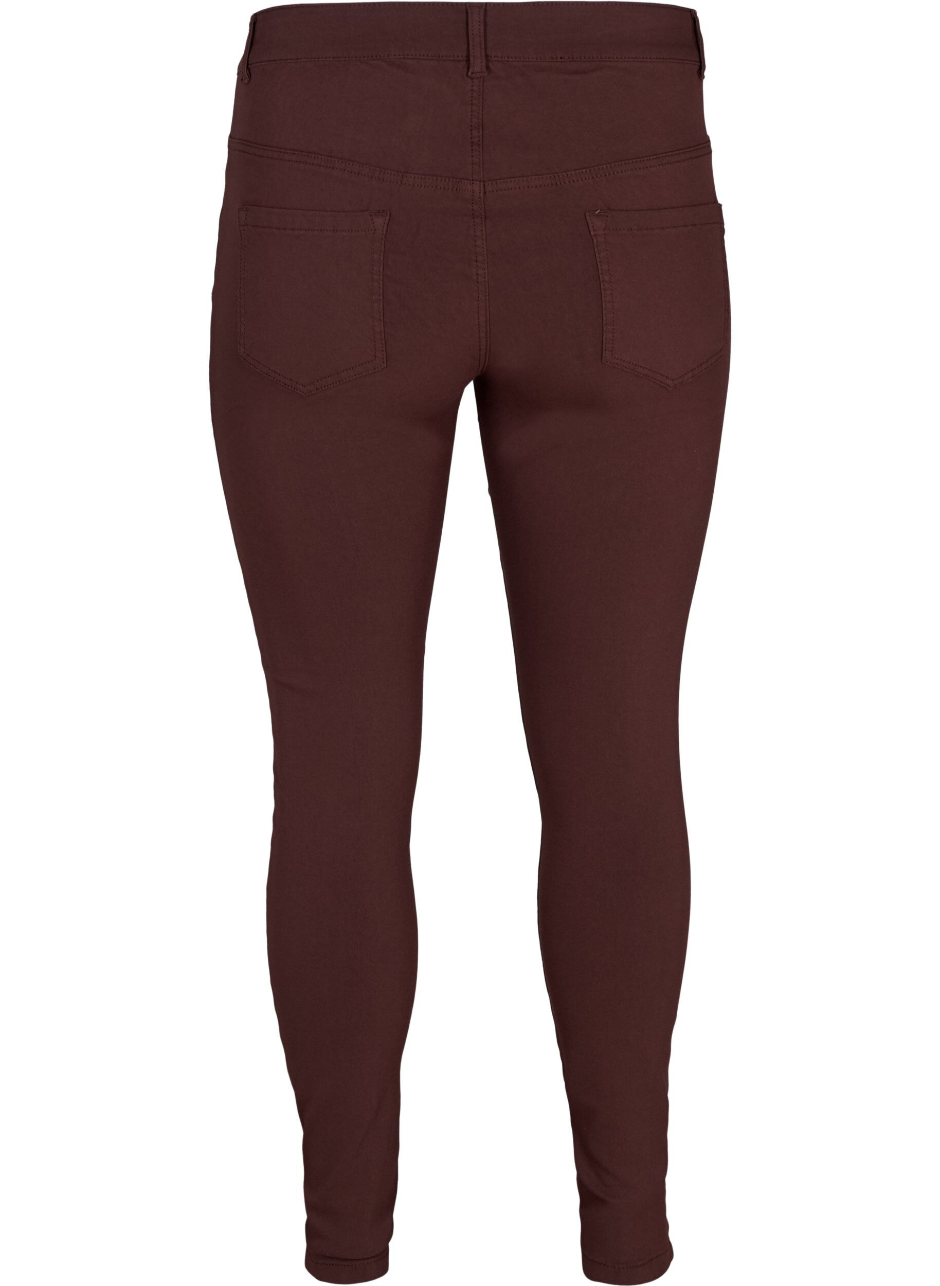 ZizziSlim Fit Hose mit Hosentaschen, Dunkles Bordeaux, Packshot image number 1