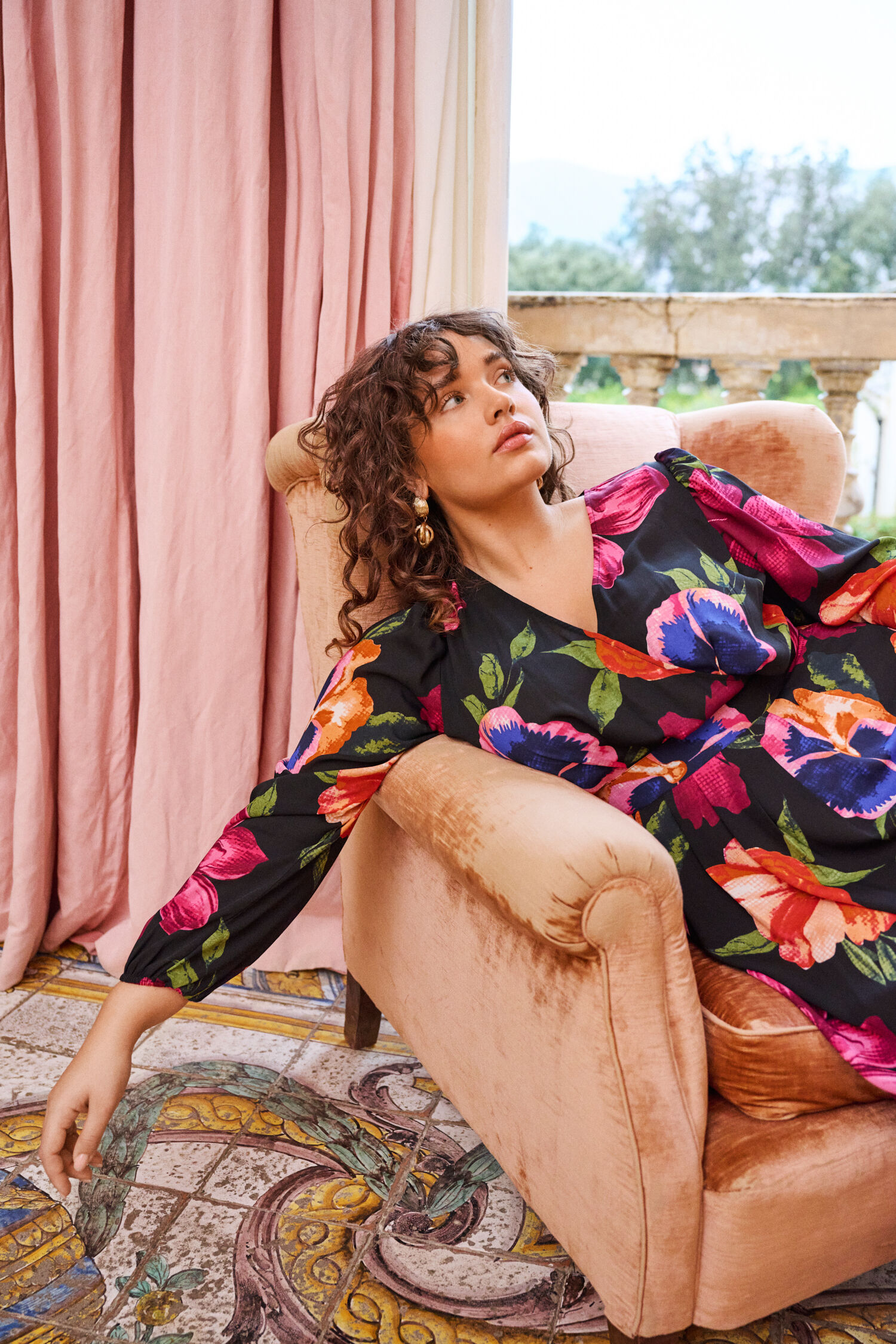 ZizziMaxikleid mit Wickelausschnitt, , Model