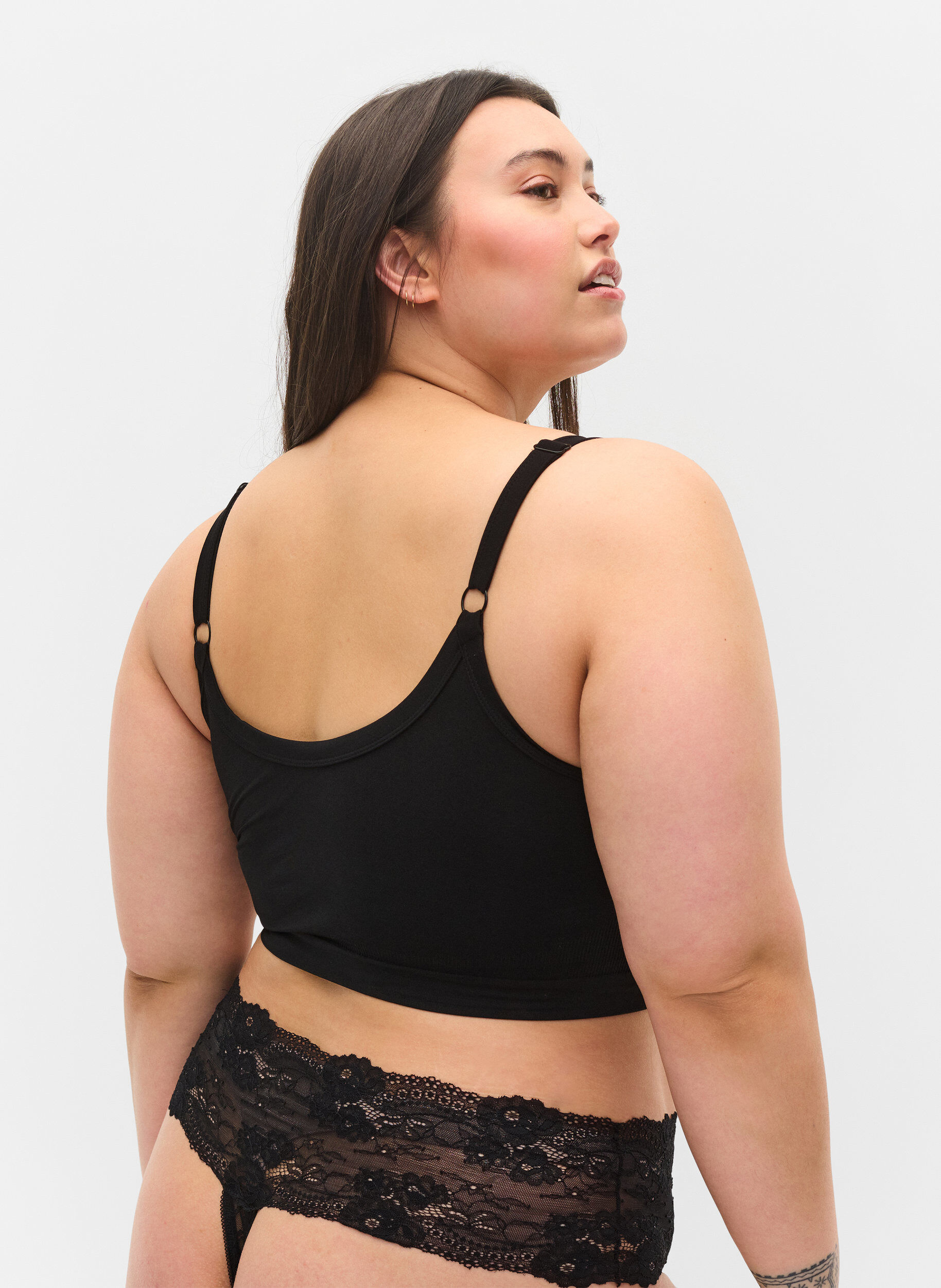 Zizzi2er-Pack G-String Slips, Schwarz, Model image number 1