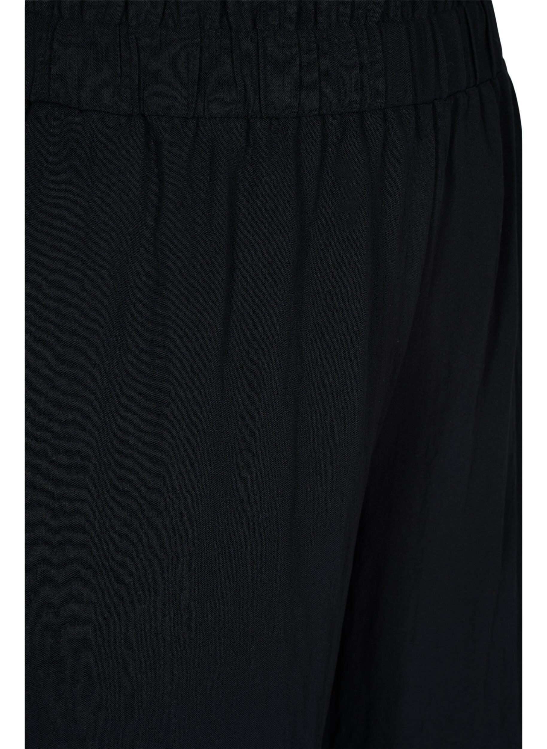 ZizziLockere Shorts aus Viskose, Black, Packshot image number 2