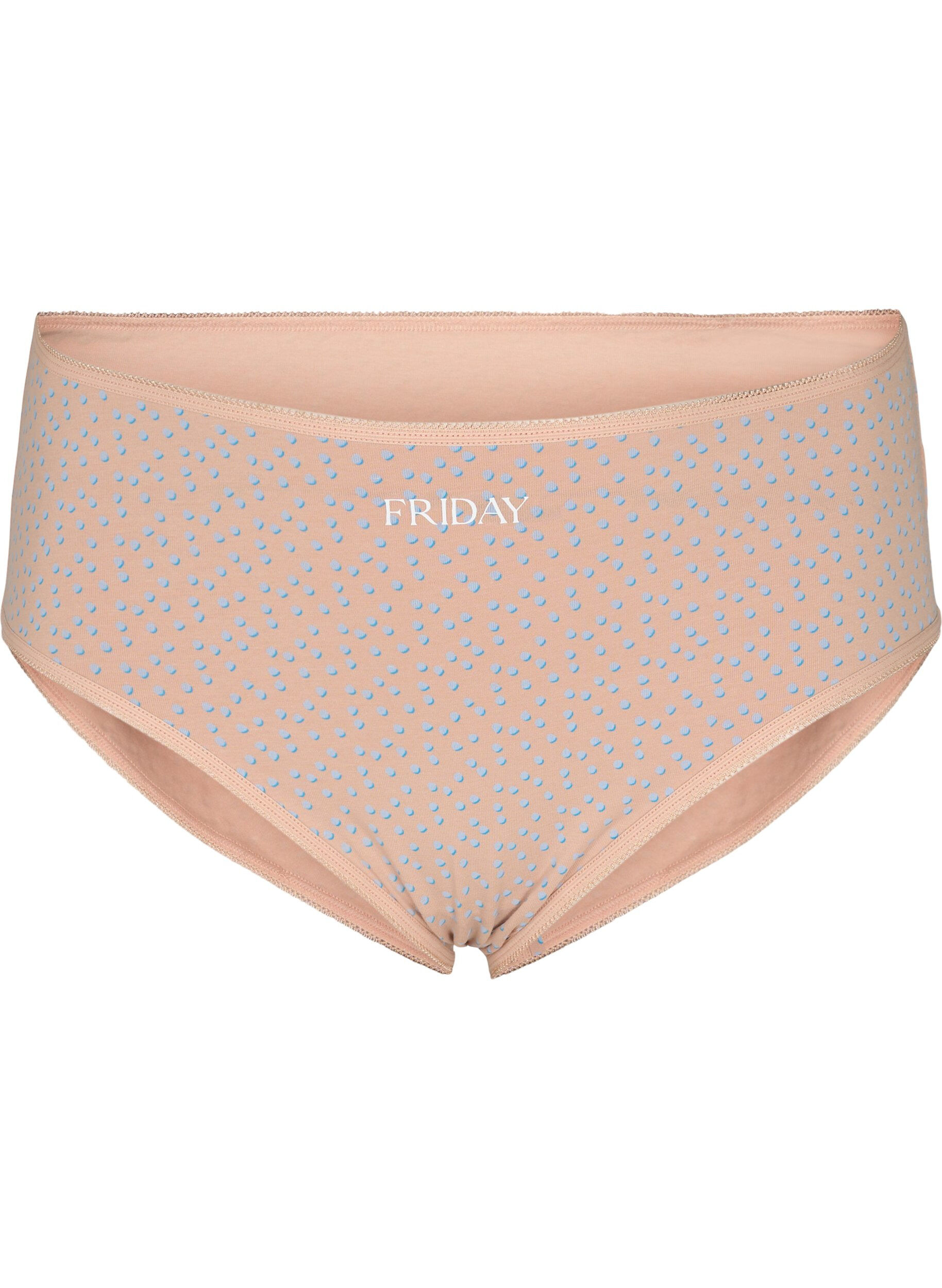 Zizzi7er Pack Slips mit regul&auml;rer Taille, Blue Multi Pack , Packshot image number 3