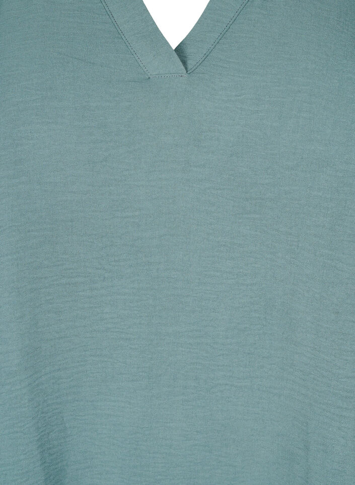 Bluse mit 3/4-&Auml;rmeln, Gr&uuml;n, Packshot image number 2
