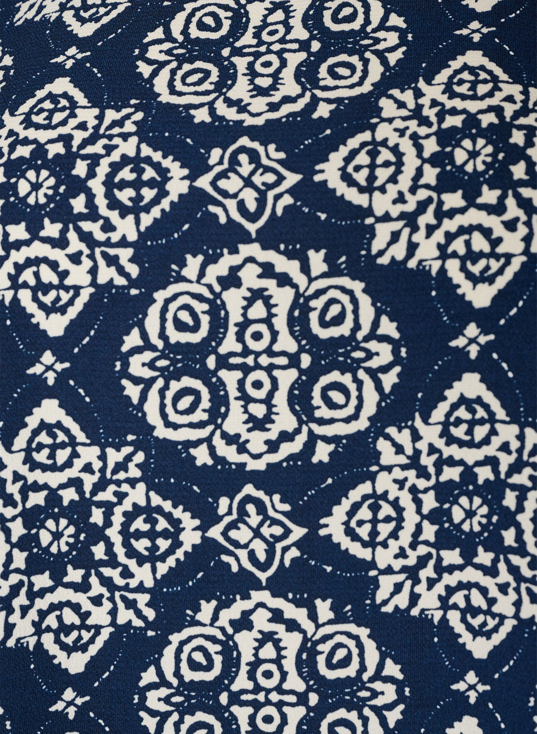 ZizziKleid mit Aufdruck und kurzen &Auml;rmeln, Blau, Packshot image number 2