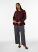 Strickbluse in A-Linie, Rot, Model image number 1