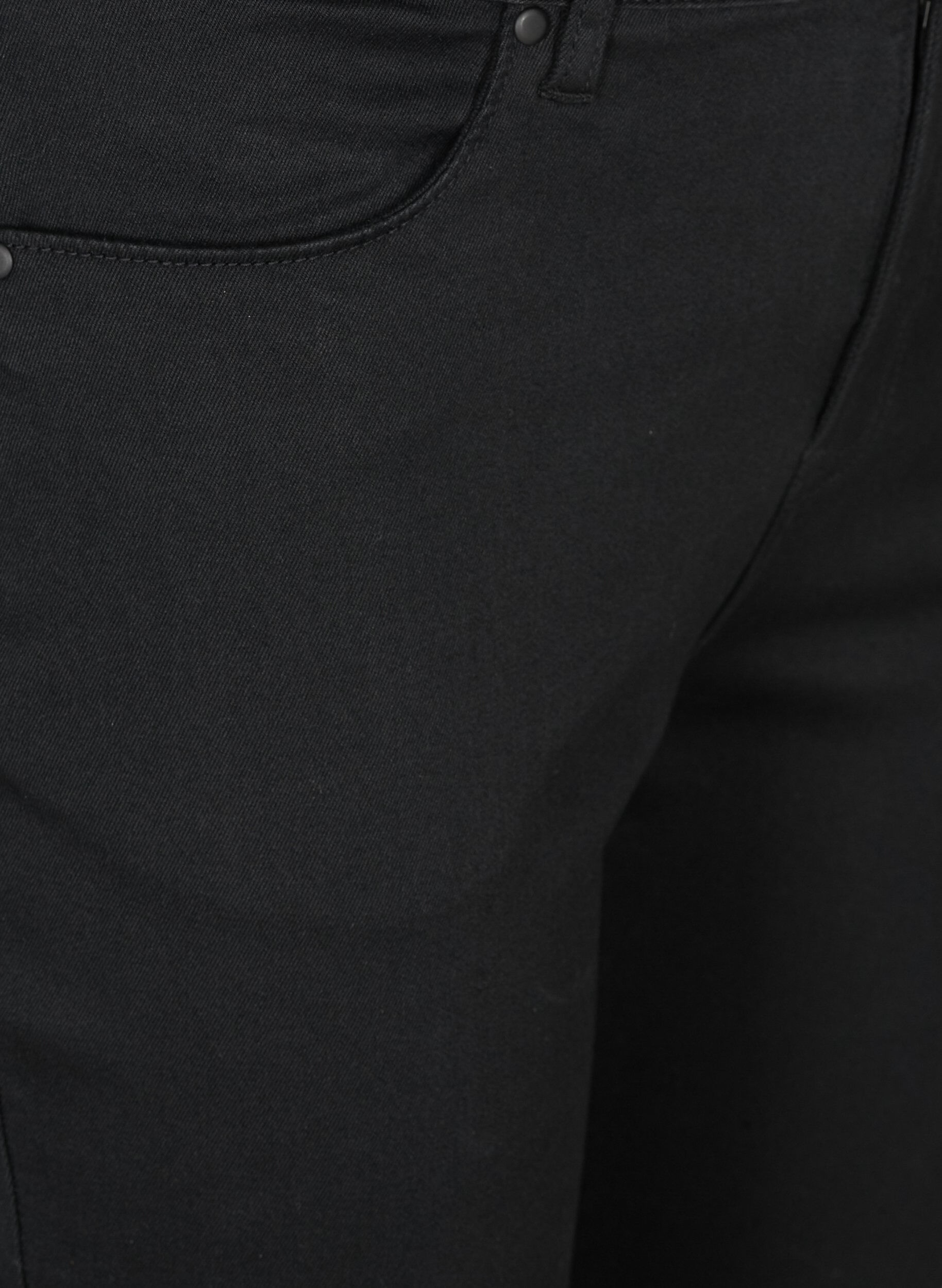 ZizziAmy Caprijeans mit hohem Taille und Super Slim Fit, Schwarz, Packshot image number 2
