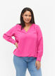 Viskosebluse mit V-Ausschnitt, Raspberry Rose, Model image number 0
