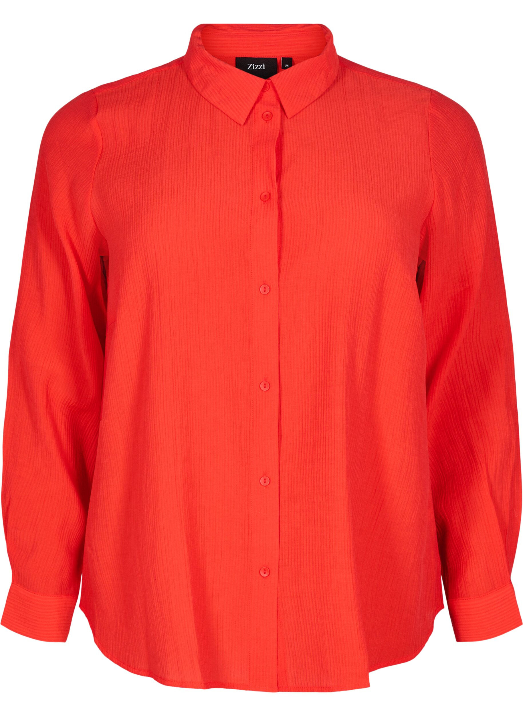 ZizziBluse mit gestreiftem Muster, Rot, Packshot image number 0