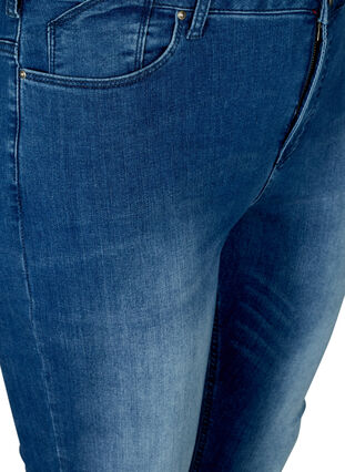 Hochtaillierte Super Slim Amy Jeans, Blue denim, Packshot image number 2