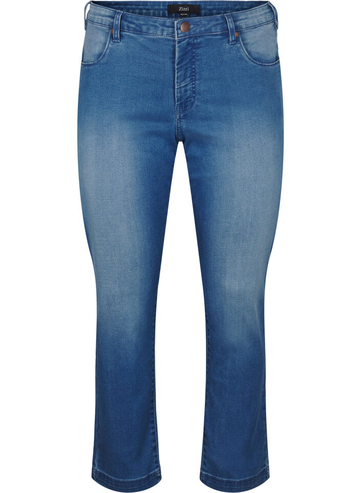 Slim Fit Emily Jeans mit normaler Taillenh&ouml;he, Blau, Packshot image number 0