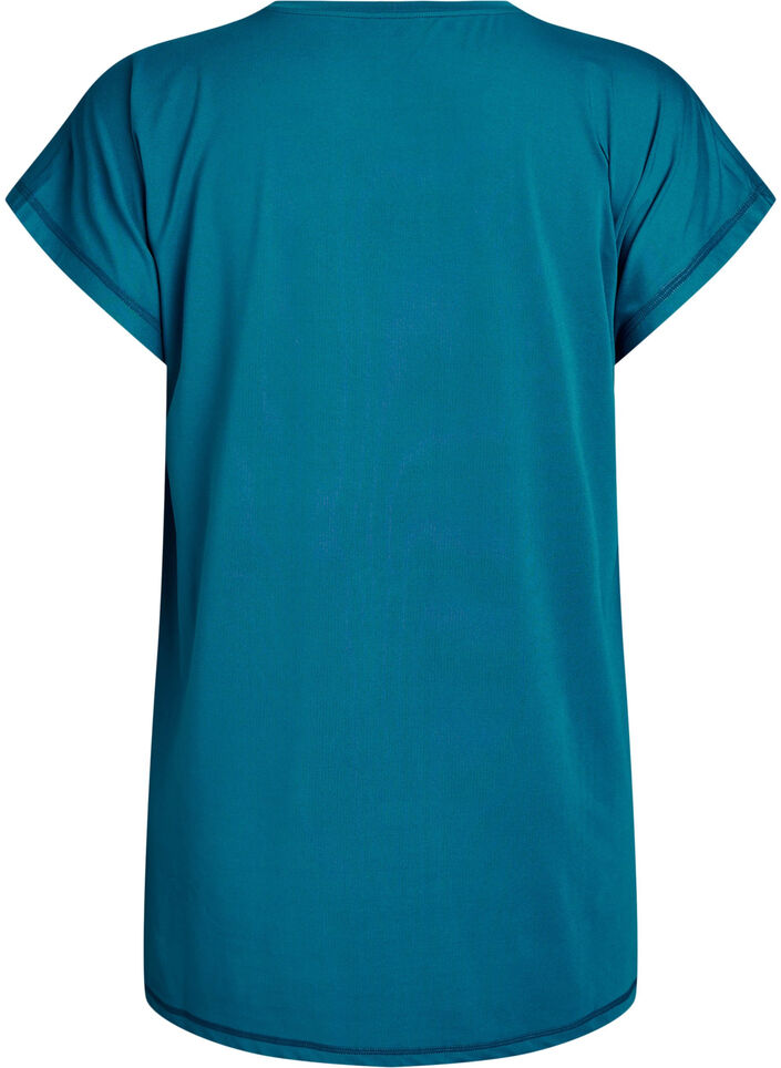 Langes Trainingsshirt, Petrol, Packshot image number 1