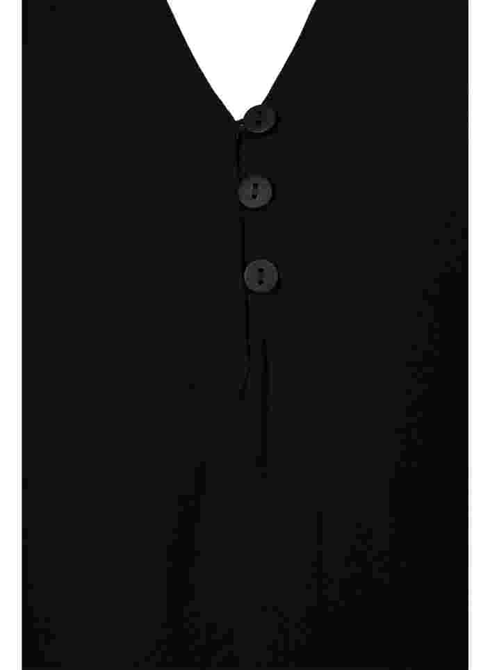 Langärmelige Bluse aus Viskosemischung, Black, Packshot image number 2