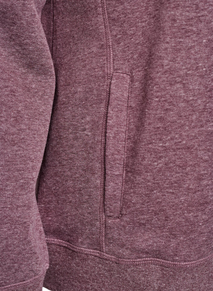 Sweatshirt mit Stehkragen und Taschen, Rot, Packshot image number 3