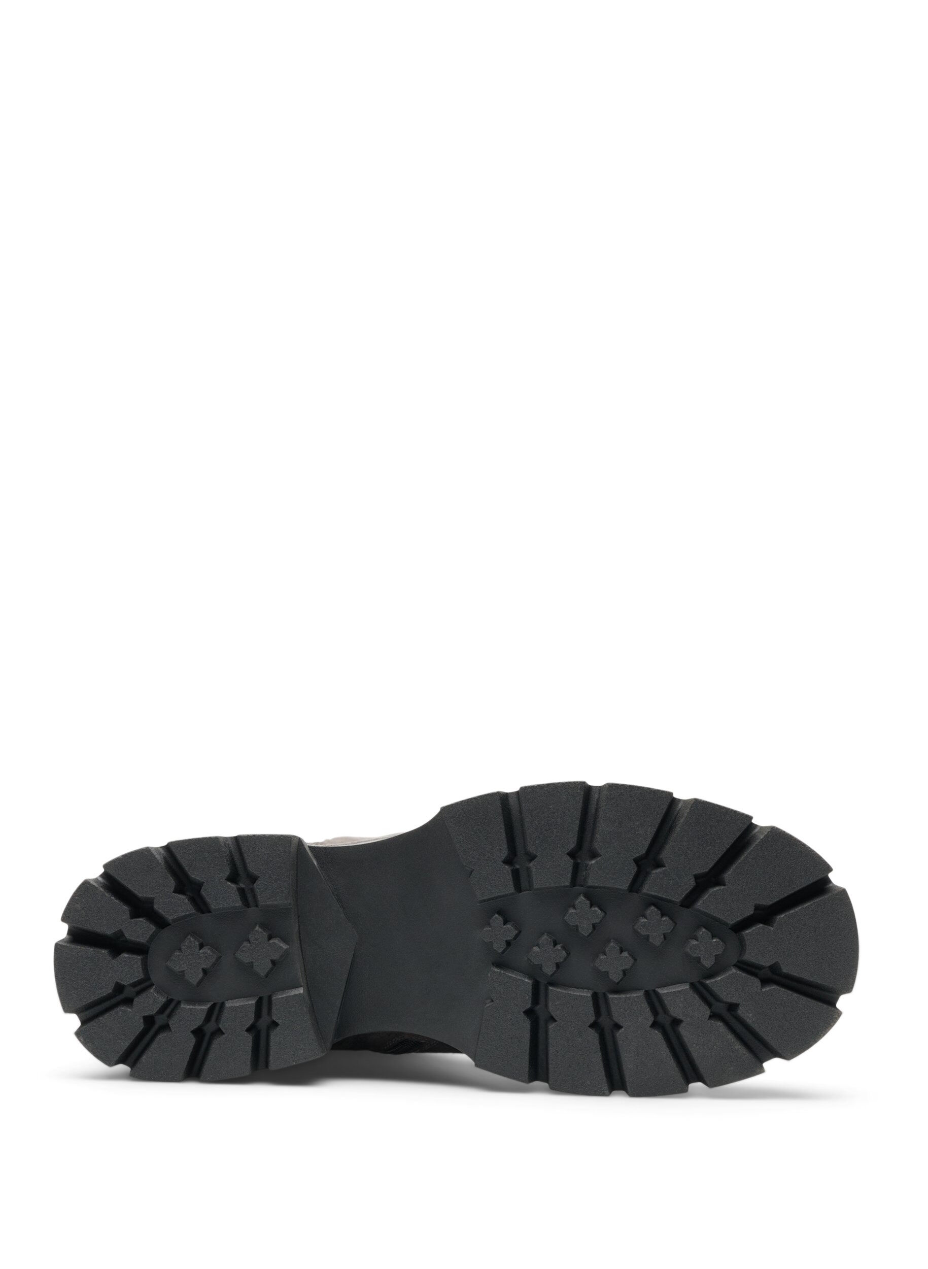 ZizziHoher Stiefel aus Wildlederimitat mit gerippten Eins&auml;tzen, Braun, Packshot image number 4