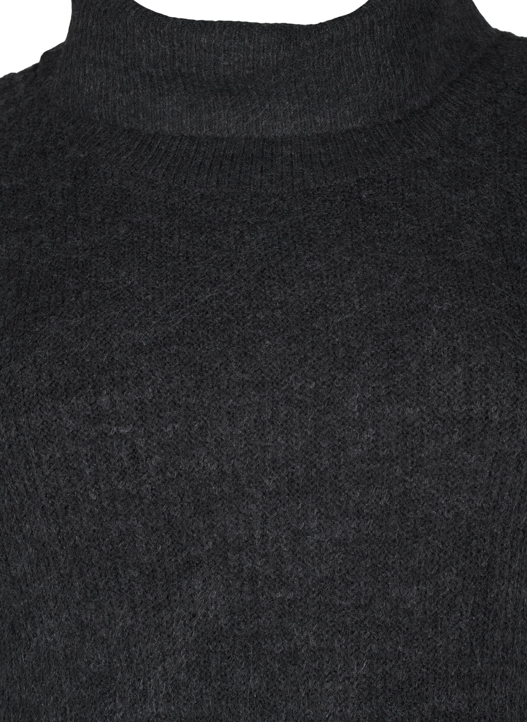 ZizziStrickkleid mit Rollkragen, Grau, Packshot image number 2