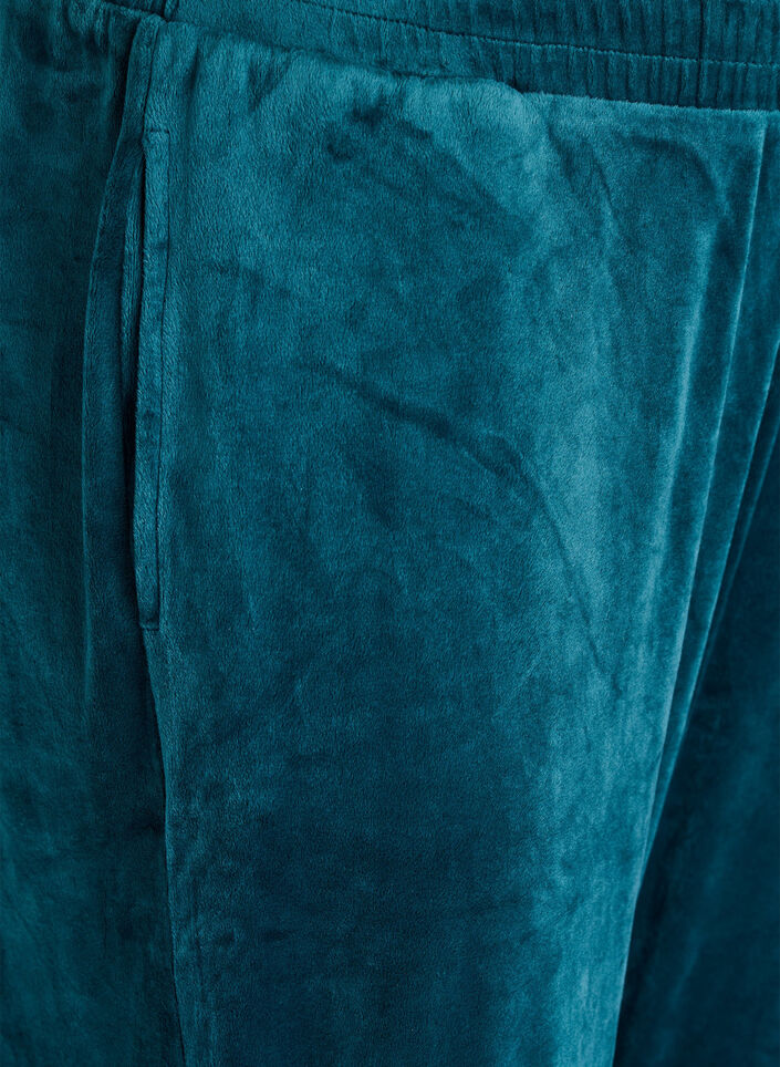 Lockere Samt-Hose, Gr&uuml;n, Packshot image number 2