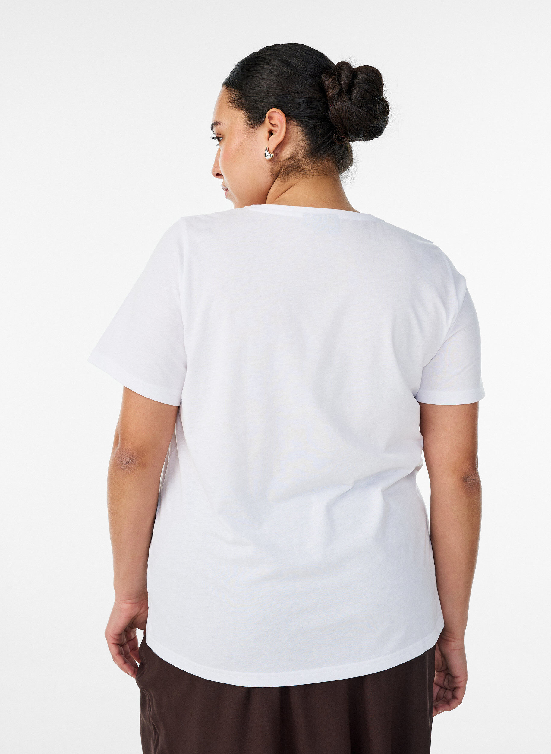 ZizziT-Shirt mit Print, Wei&szlig;, Model image number 2